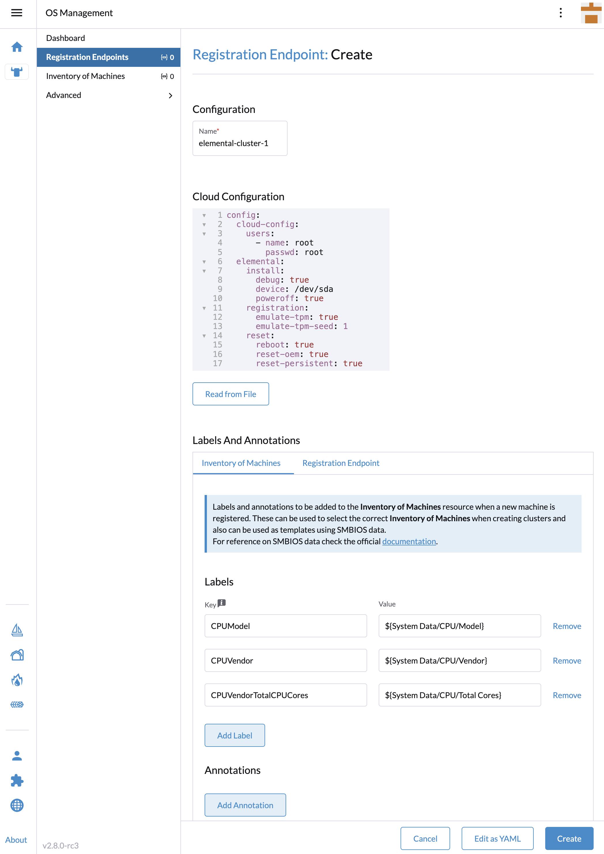 Create a Registration Endpoint with UI